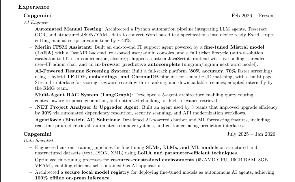 Preview of the first page of Gaurav Patel's resume
